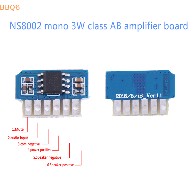 Audio Amplifier Board - 1/2/5 stuks DC 3V 3.7V 5V