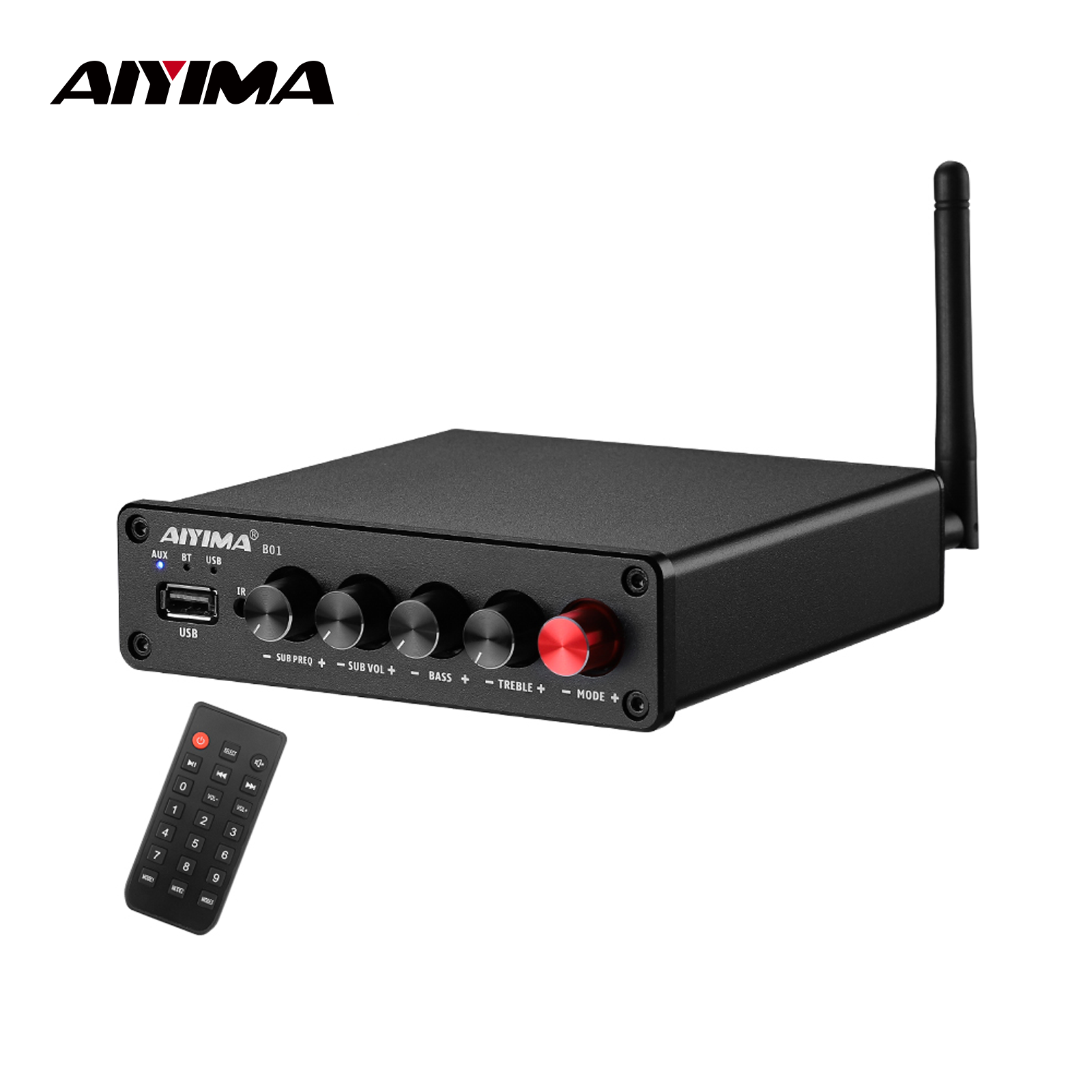 Es9018 Dac - AIYIMA B01 Bluetooth Versterker 2.1 Geluidsversterker
