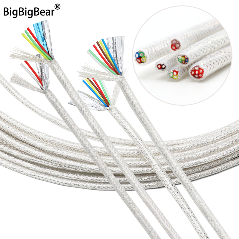 Audio Jumper Wire - 1/5/10m FEP Afgeschermde Draden 2 3