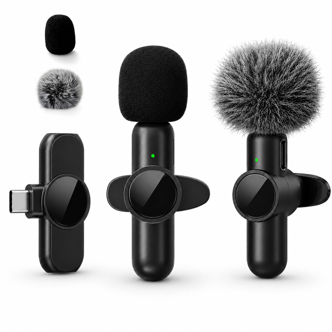 Microphone Capsule - Draadloze reversmicrofoon, ruisonderdrukking, geschikt voor vlogs,