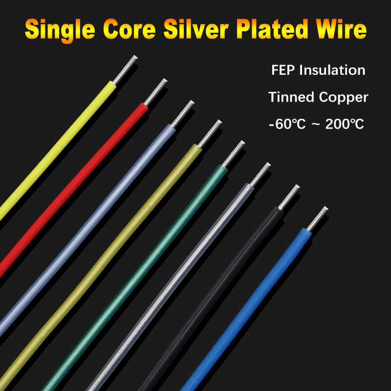 Audio Jumper Wire - Enkele Kern Verzilverd Koperdraad Sq 0.06