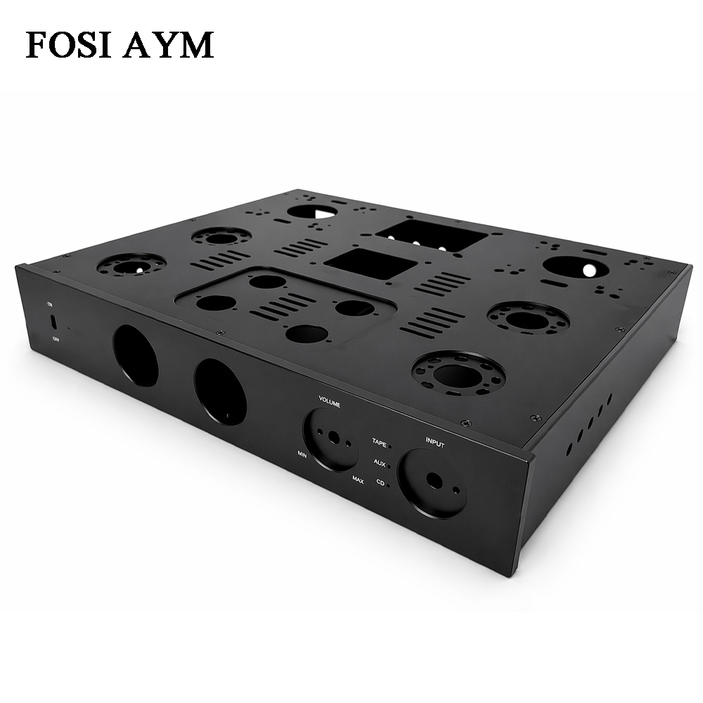 Speaker Enclosure - FOSI AYM 415x330x70mm Volledig Aluminium Versterker
