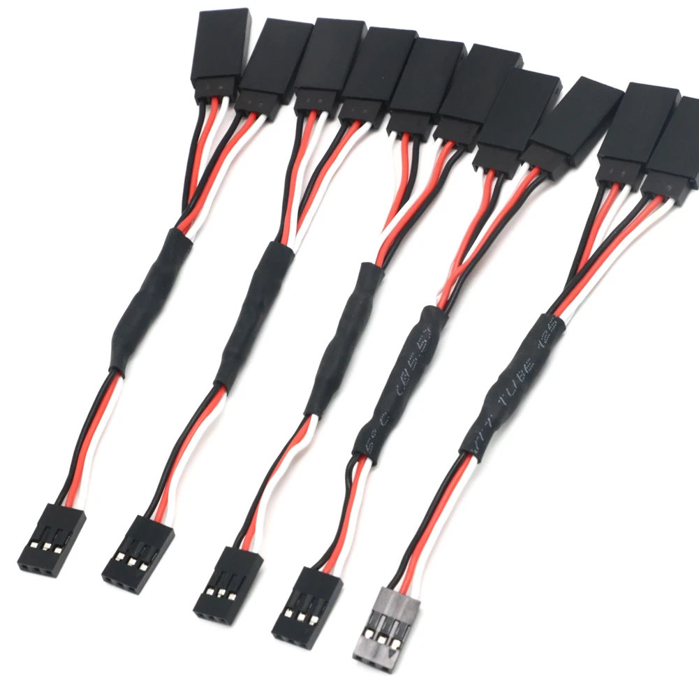 Rca Cable - 5PCS 100/150/200/300/500mm RC Servo Y Verlengsnoer