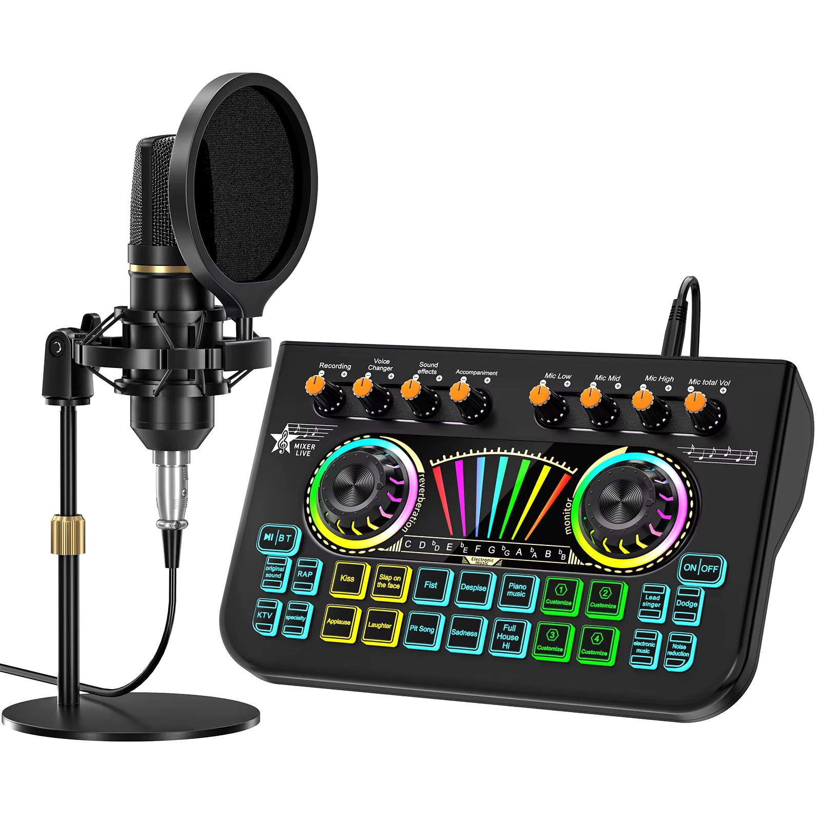 Microphone Capsule - Tenlamp X3 BM800 Podcast Microfoon Bundelset