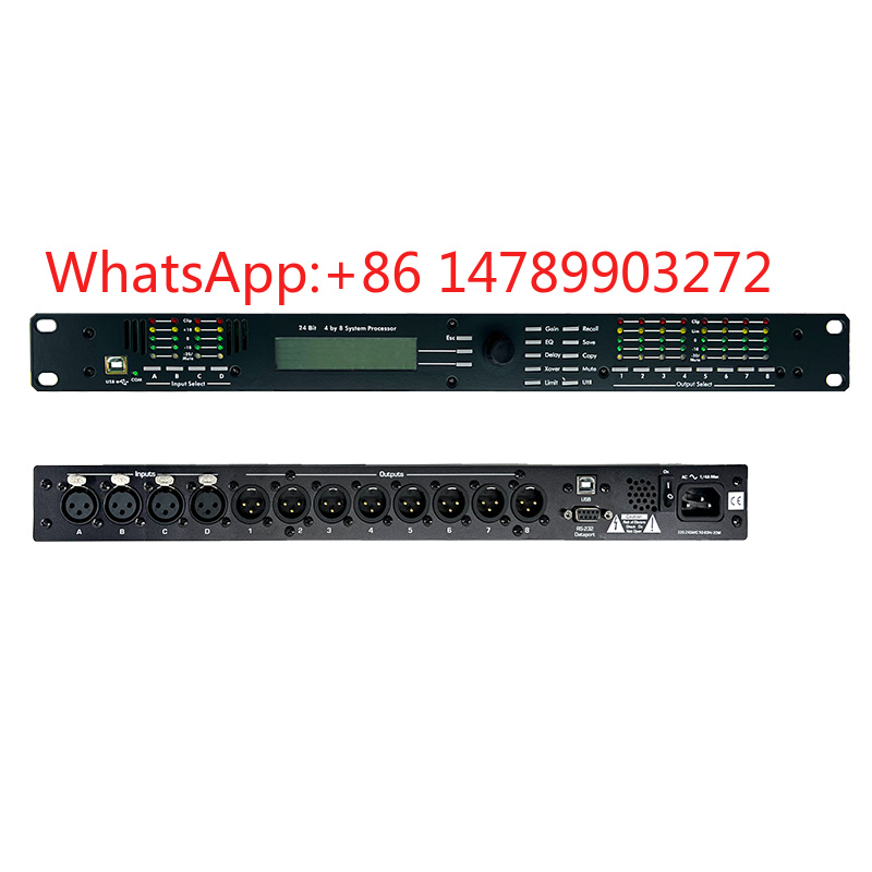 Speaker Crossover - YOLO PR4.8SP 4×8 digitale audioprocessor, professioneel