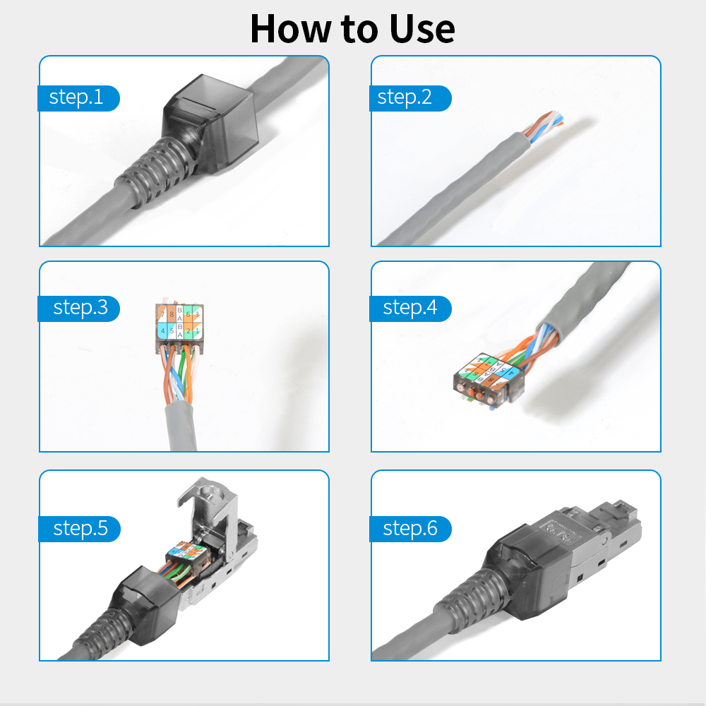 Cat6A/Cat6 afgeschermde RJ45-s - Rj45 Jack recensie en prijs