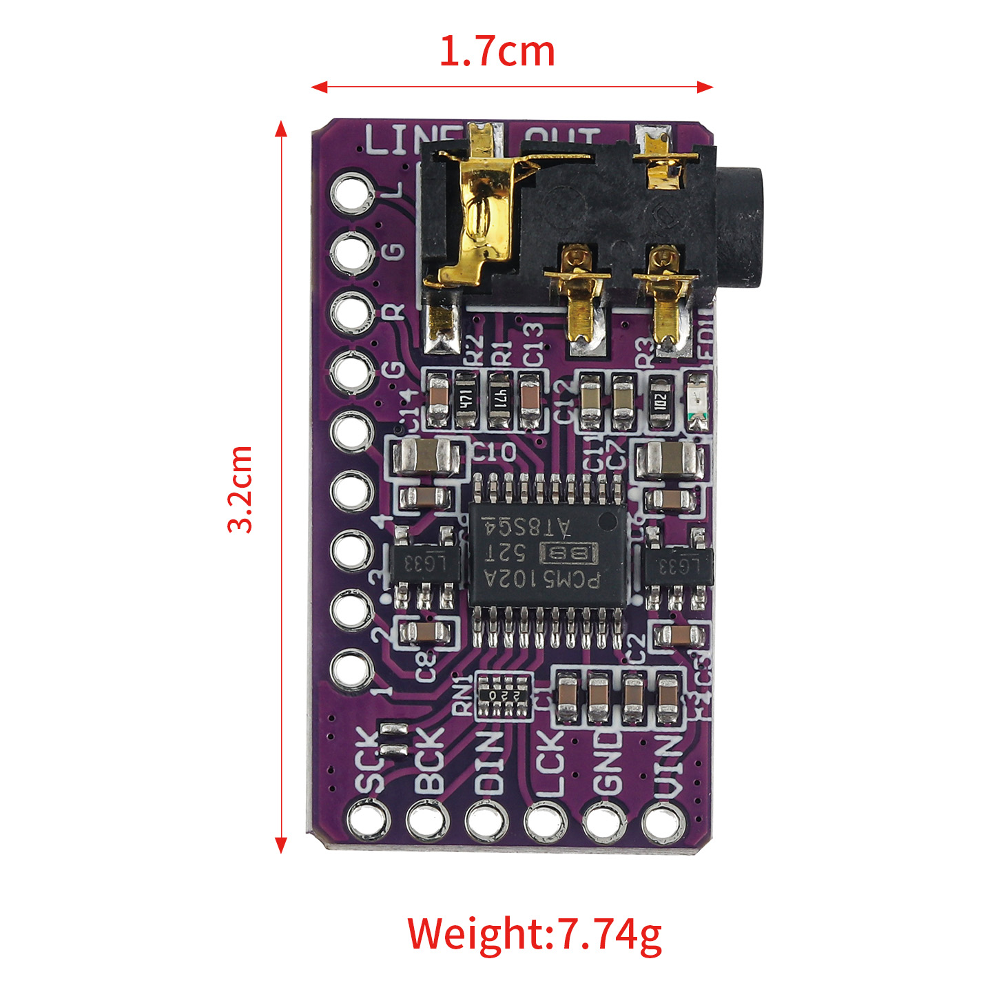 XCW Interface I2S PCM5102A DAC - Pcm5102 recensie en prijs