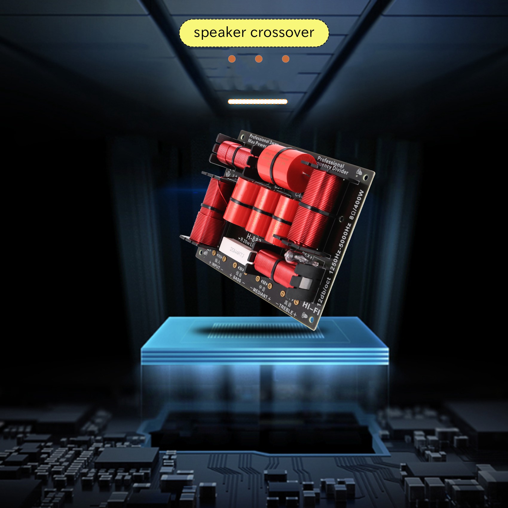 Uitstekende-400W 3-weg crossov - Speaker Crossover recensie en prijs