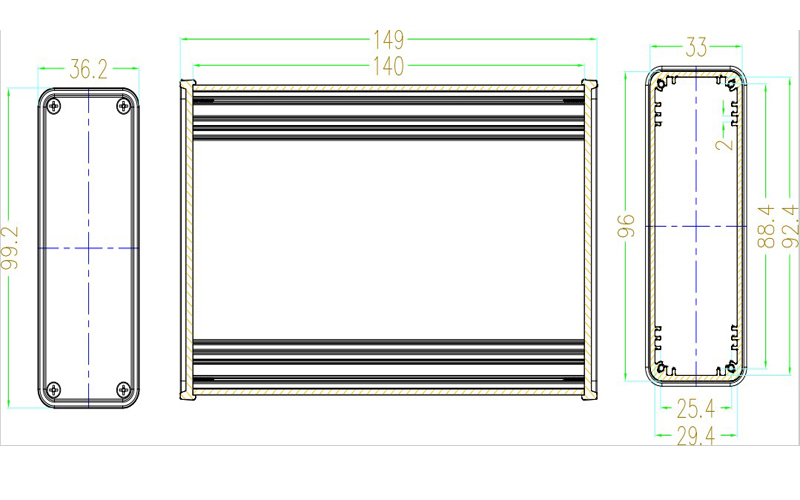 Aluminium Box Behuizing Case v - Speaker Enclosure recensie en prijs